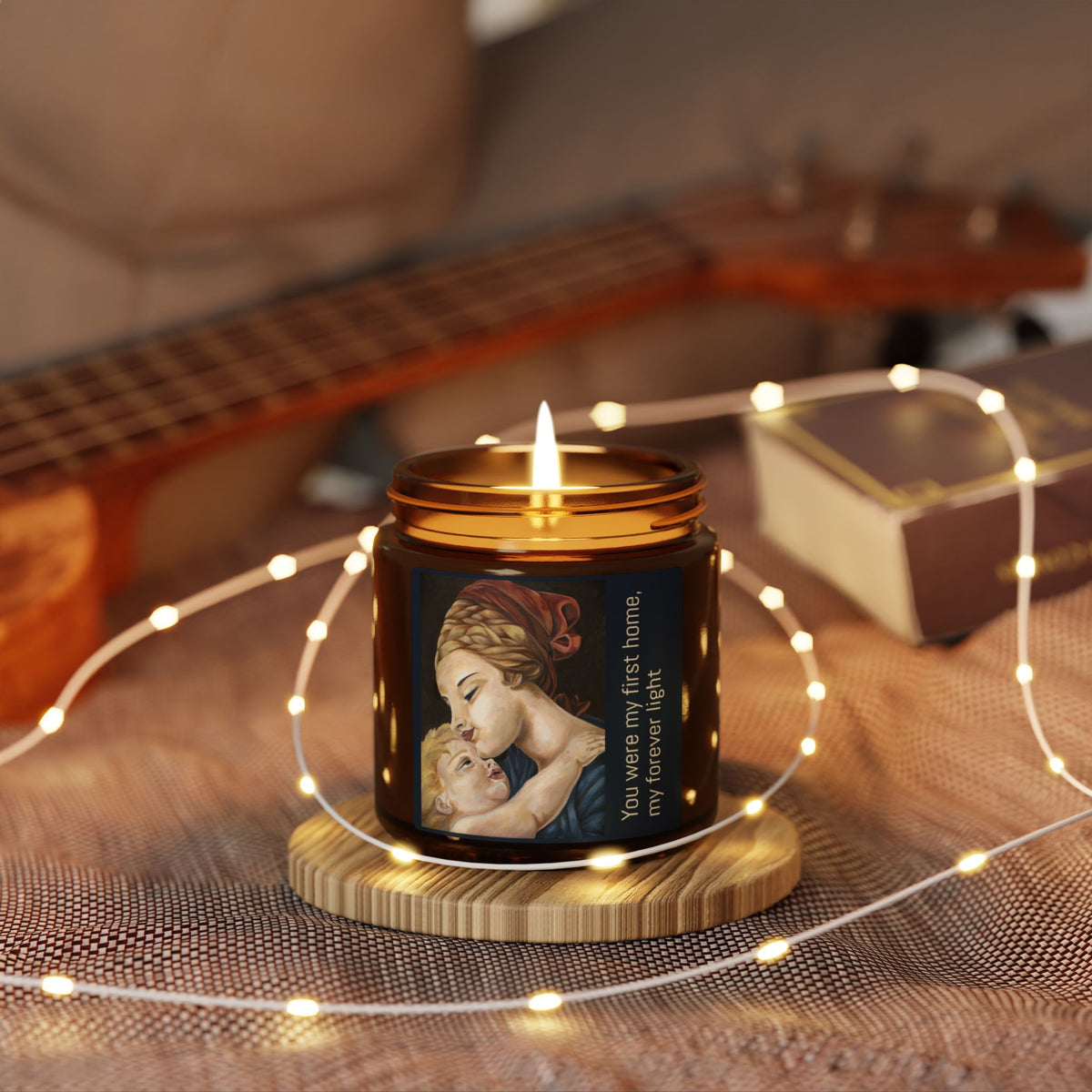 Soy Candle — Madonna and Child Amber Jar