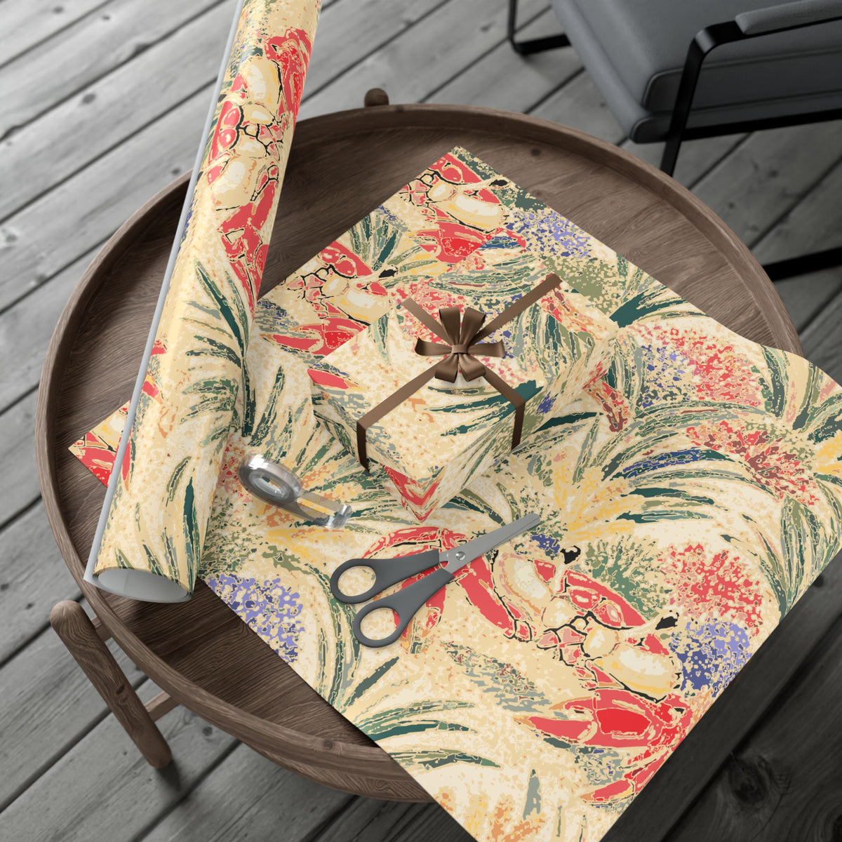 Nautical Crab Wrapping Paper Roll