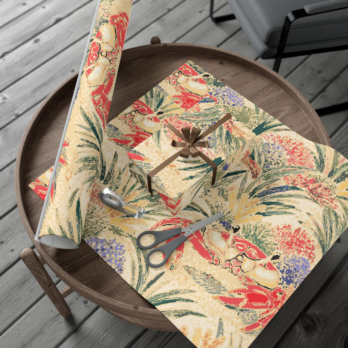 Nautical Crab Wrapping Paper Roll